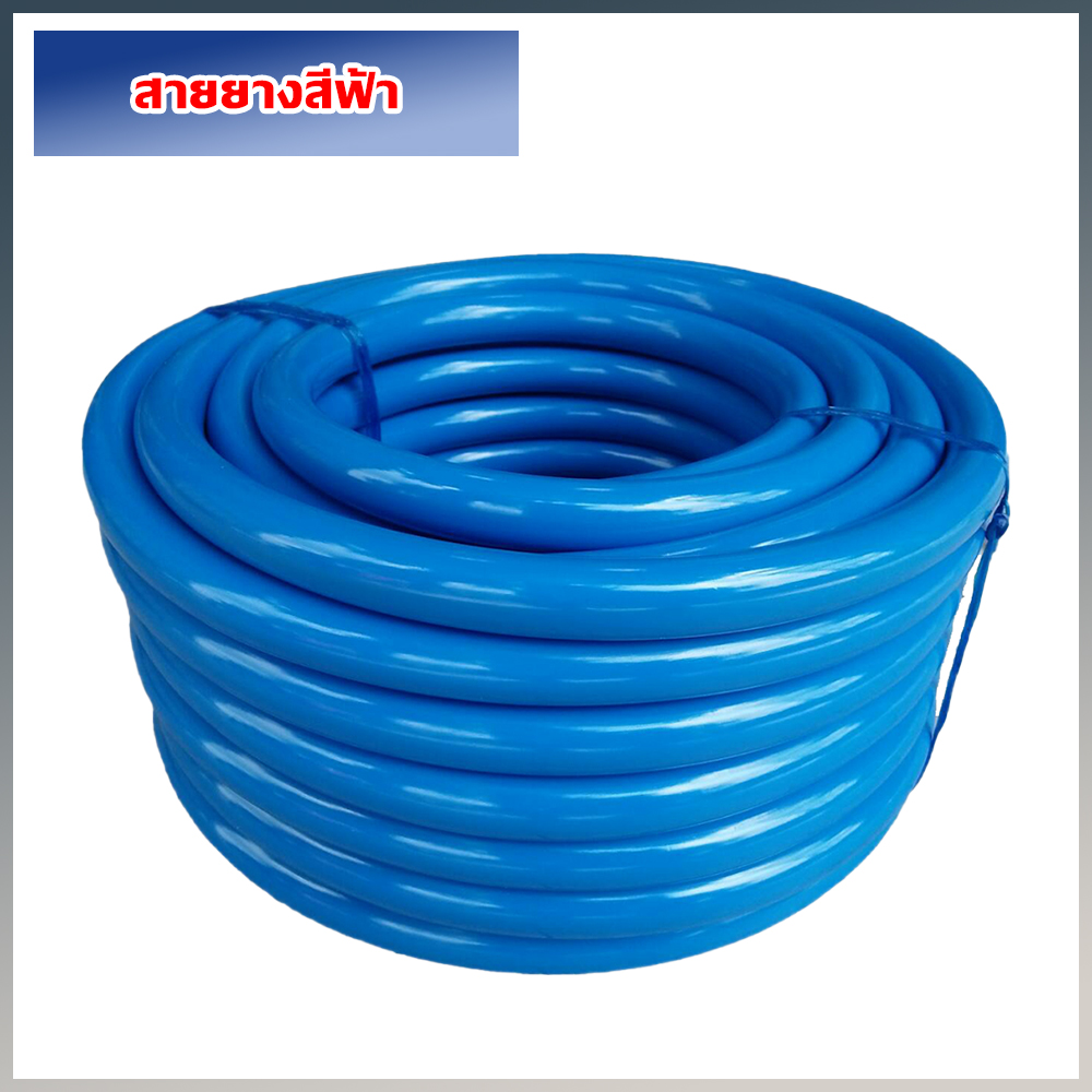 สายยางรดน้ำเด้งสีฟ้า